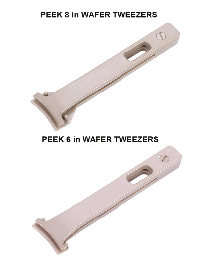 BOLTTE PEEK 8 inch and 6 inch wafer tweezers