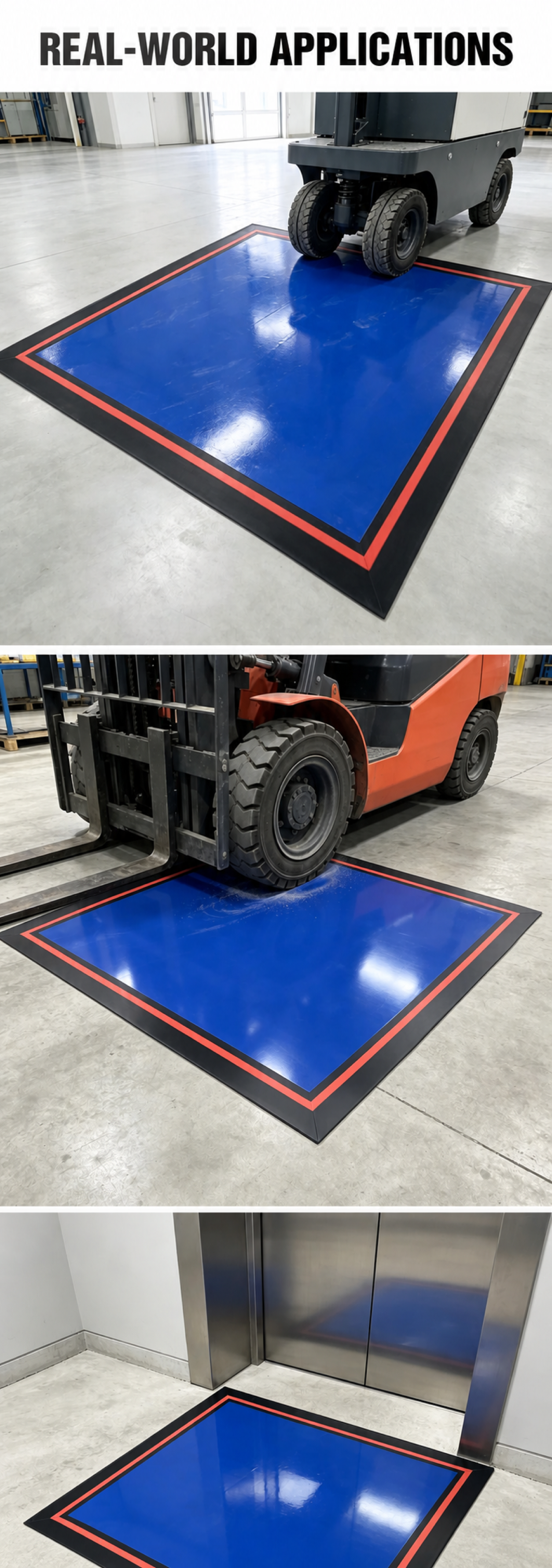 Washable tacky mat real-world AGV forklift and entrance applications