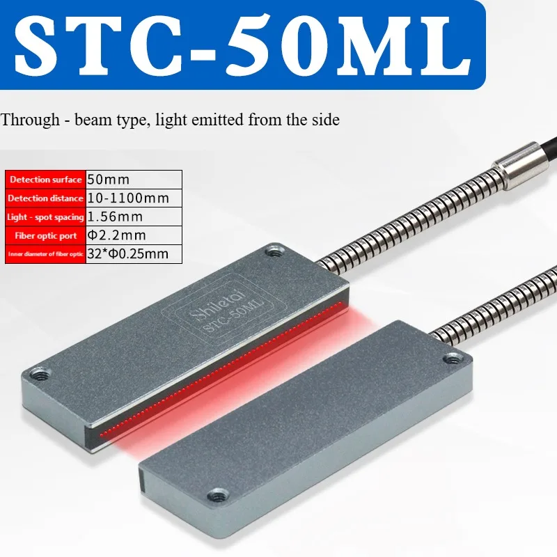 STC-10MLD Rectangular Matrix Fiber Sensor Amplifier Area Detection Diffuse Reflection Grating Counting Photoelectric Sensor-BOLTTE