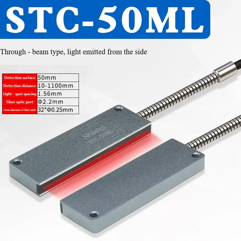 STC-10MLD Rectangular Matrix Fiber Sensor Amplifier Area Detection Diffuse Reflection Grating Counting Photoelectric Sensor-BOLTTE