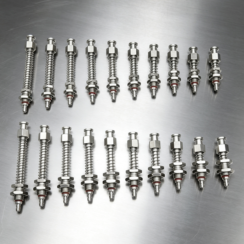 Large-Head Rear Air-Inlet Vacuum Cup Buffer Mounts (L55–L100)