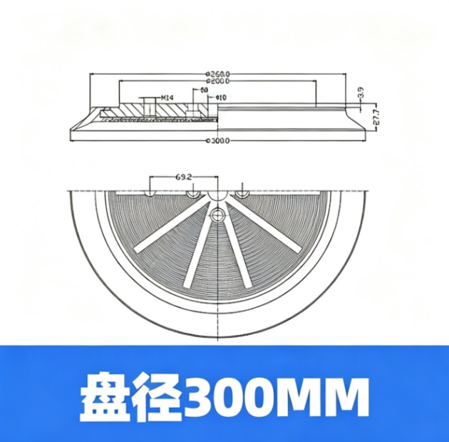 Industrial 300-mm robotic vacuum grippers with excellent heavy-duty handling capabilities. Equipped with special grippers, suitable for use on laser loading tables.-BOLTTE
