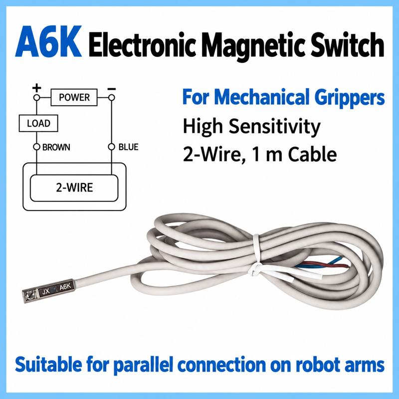 Robot gripper signal control accessory, A6K Electronic Magnetic Switch