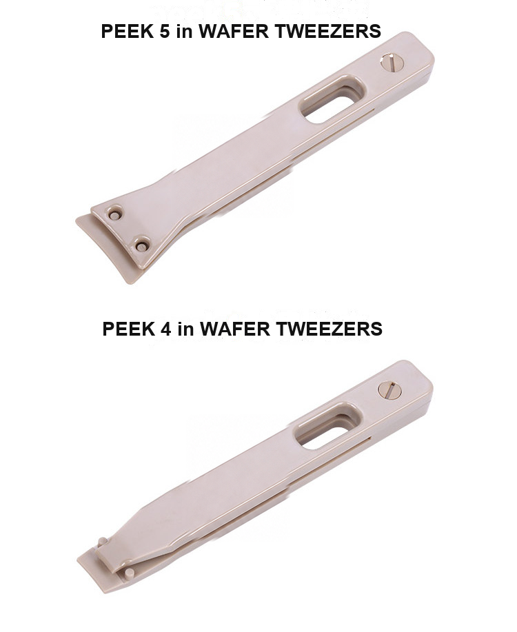 BOLTTE PEEK 5 inch and 4 inch wafer tweezers