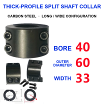 BOLTTE Carbon Steel Two-Piece Split Shaft Collars - 3-200 mm Bore-BOLTTE