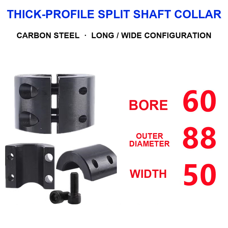 BOLTTE Carbon Steel Two-Piece Split Shaft Collars - 3-200 mm Bore-BOLTTE