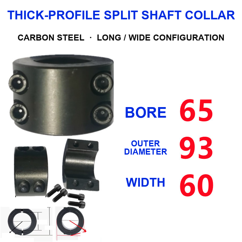 BOLTTE Carbon Steel Two-Piece Split Shaft Collars - 3-200 mm Bore-BOLTTE