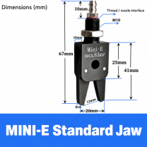 Mini pneumatic gripper or replacement jaw, MINI-E Standard Jaw