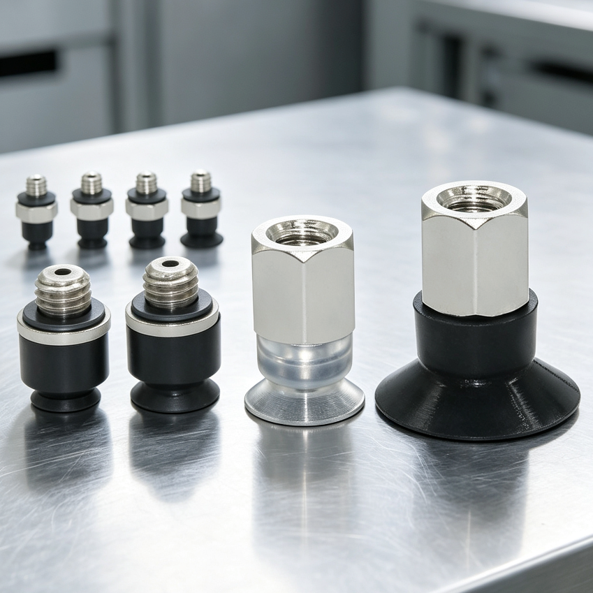 ZP2-TB MU Low-Profile Flat Vacuum Suction Cups with A3 H5 B5 Fittings