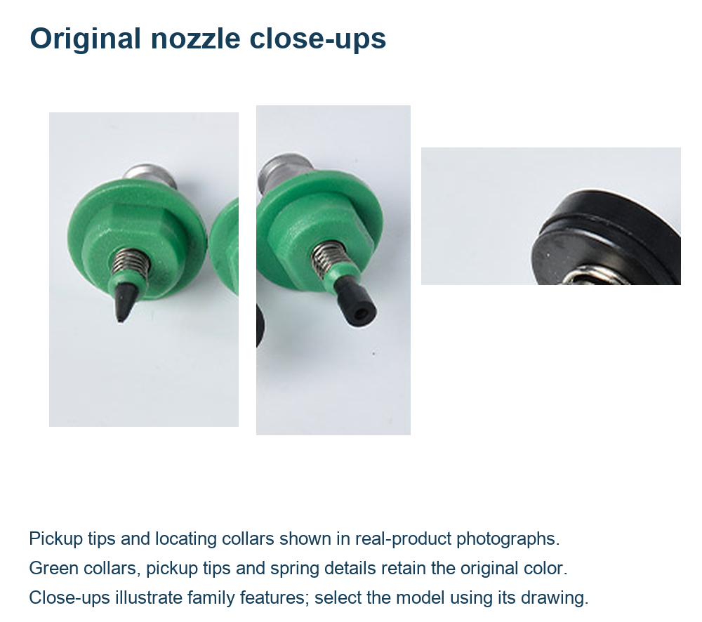 English SMT-JU nozzle original photograph or technical drawing