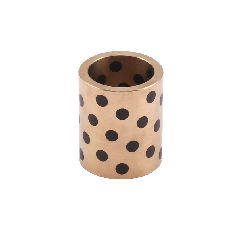 Graphite bronze bushing on a white background
