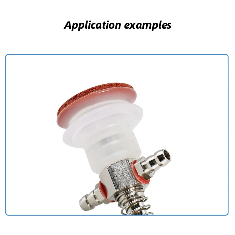 Vacuum suction cup base big head 11mm hardware manipulator fixture accessories pneumatic support tail Side air intake-BOLTTE