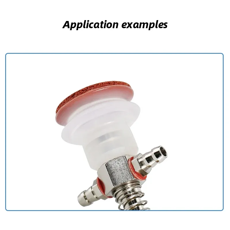 Vacuum suction cup base big head 11mm hardware manipulator fixture accessories pneumatic support tail Side air intake-BOLTTE