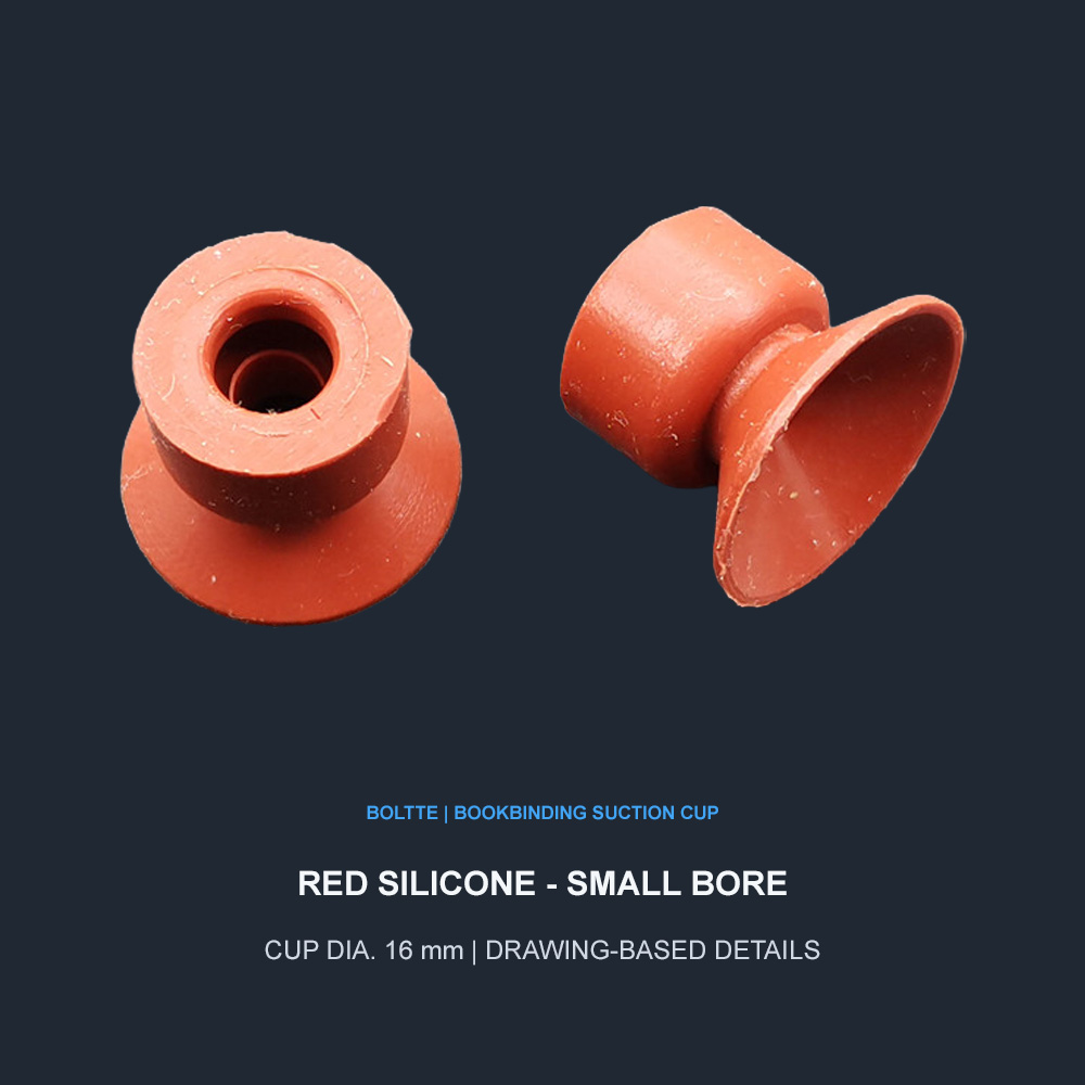 Bookbinding Machine Suction Cups | Silicone, Latex & Polyurethane
