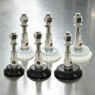 PBTS Double-Layer Vacuum Cups with Spring Buffer Mounts — 60/70/80 mm