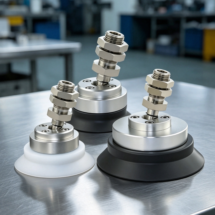 ZP2-TF Swivel Vacuum Suction Cups with Mounting Fittings – 32–125 mm