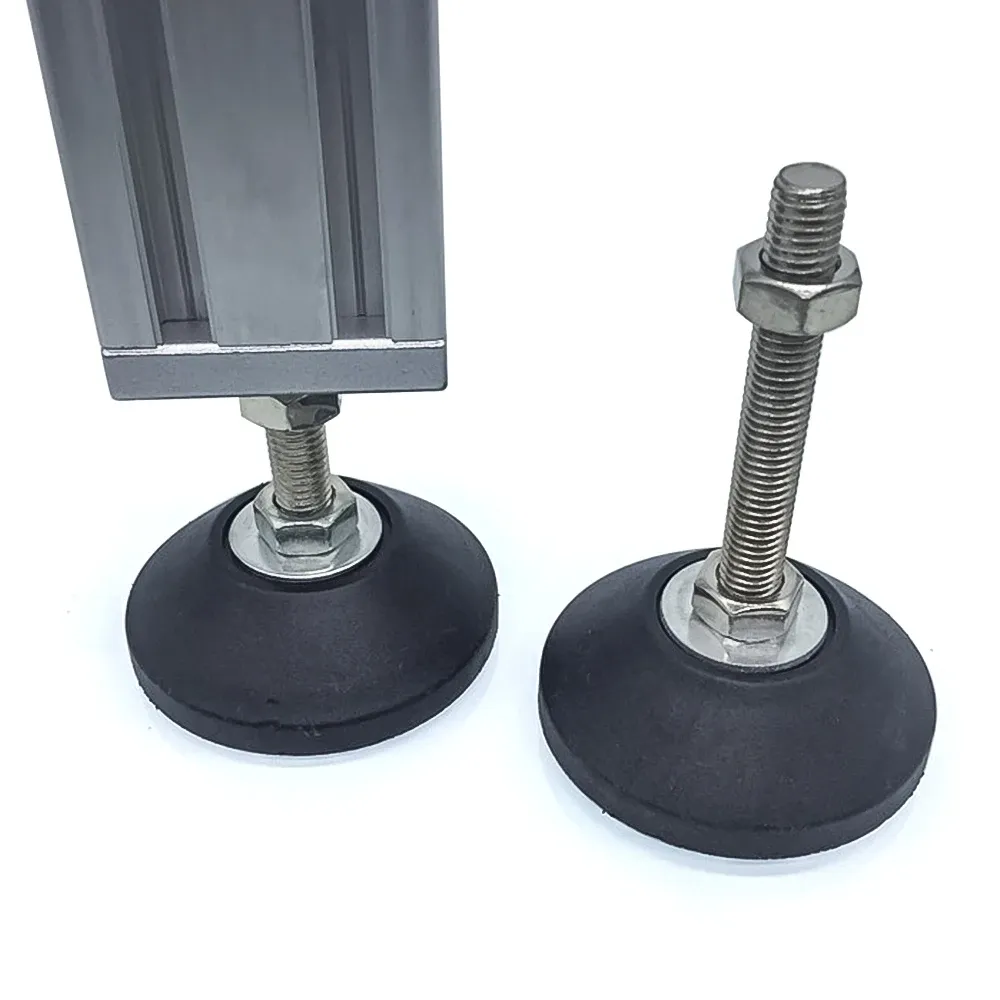 4PCS Aluminum Alloy End Connection Plate 3060 4080 4590 6060 8080 Caster Adjustable Levelling Feet Support aluminium profile
