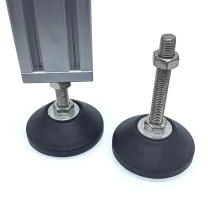4PCS Aluminum Alloy End Connection Plate 3060 4080 4590 6060 8080 Caster Adjustable Levelling Feet Support aluminium profile