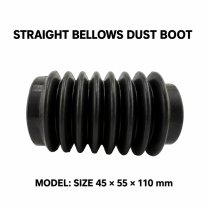 Straight rubber bellows dust boot, Size 45 × 55 × 110 mm
