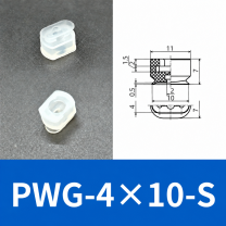 PFG/PWG Oval Vacuum Suction Cups & Mounting Fittings, Silicone/NBR