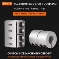 BOLTTE Custom Size / Machining Deposit aluminum rigid shaft coupling