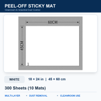 BOLTTE white peel-off sticky mat White – 18 × 24 in (45 × 60 cm) – 300 Sheets (10 Mats)
