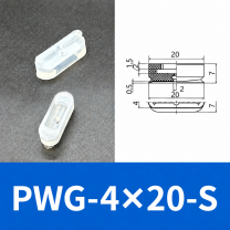 PFG/PWG Oval Vacuum Suction Cups & Mounting Fittings, Silicone/NBR