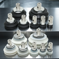 ZPX-HB Heavy-Duty Side-Port Vacuum Cup Assemblies – 32–125 mm, Silicone/NBR