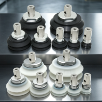 ZPX-HB Heavy-Duty Side-Port Vacuum Cup Assemblies – 32–125 mm, Silicone/NBR