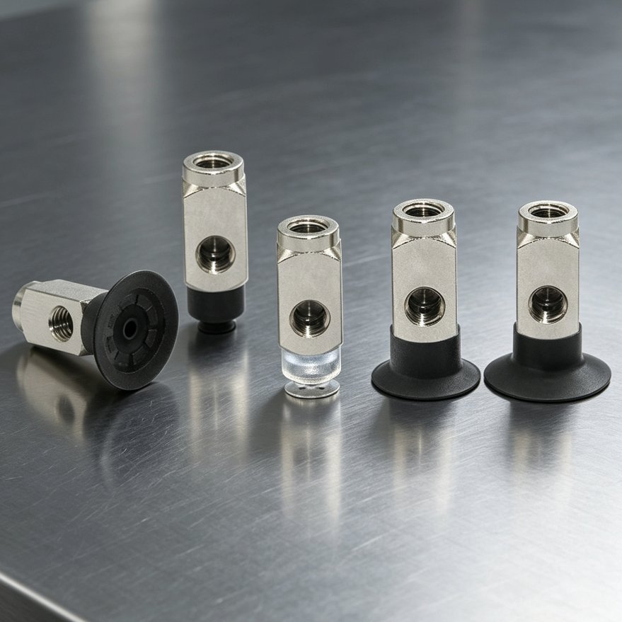 ZP3-Y Side-Port Mini Vacuum Cups, UMS/UMN, 4-16 mm, B5/B5