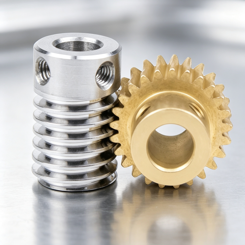 Brass Worm Gears and 45 Steel Worms — Modules 0.5/0.8