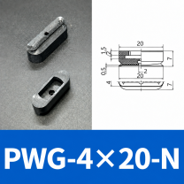 PFG/PWG Oval Vacuum Suction Cups & Mounting Fittings, Silicone/NBR