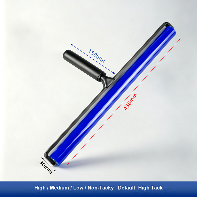 18 in (450 mm) Black Plastic Handle for silicone tacky roller and dust-removal system