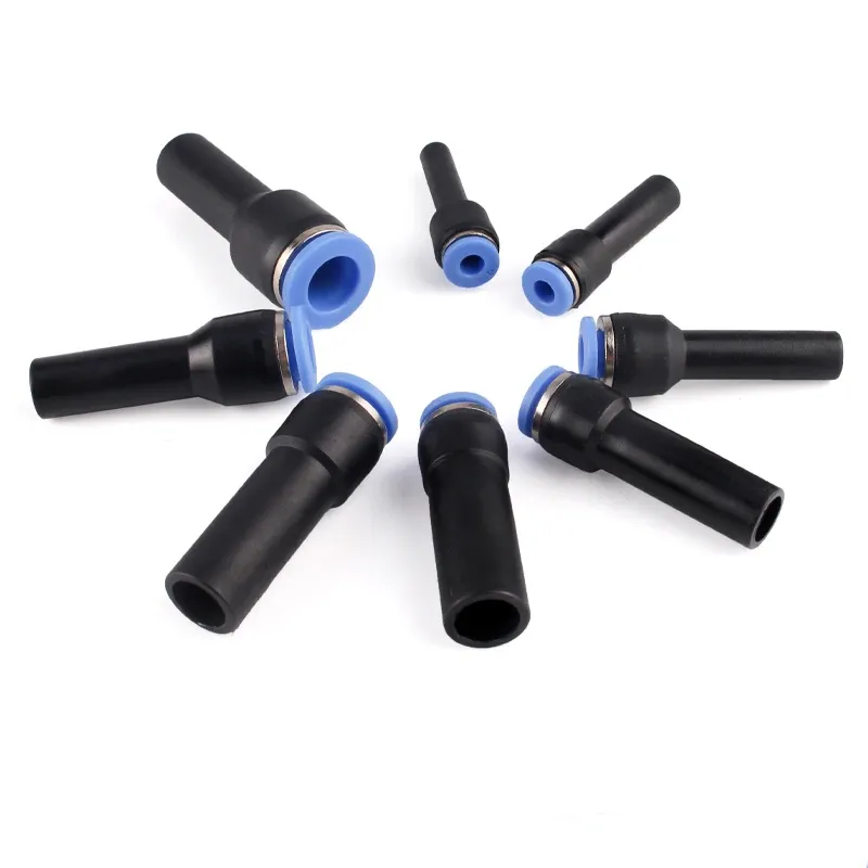 1PCS Or 5PCS Pneumatic Fittings Plug Push in Reducer through PGJ 6/8/10/12mm Tube To 4/6/8/10mm Tube Air Connector-BOLTTE