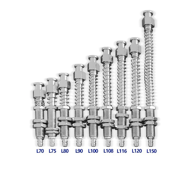 Tianxing Robot Vacuum Suction Cup Fitting M10/M12 Extend Thread Top Air Intake Sucker Buffer Connecting Rod Automation Tools-BOLTTE
