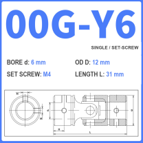 BOLTTE 00G-Y6 40Cr universal joint coupling dimension drawing