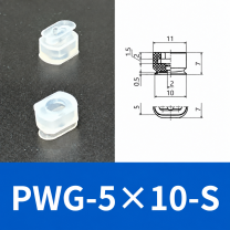 PFG/PWG Oval Vacuum Suction Cups & Mounting Fittings, Silicone/NBR