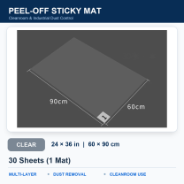 BOLTTE clear peel-off sticky mat Clear – 24 × 36 in (60 × 90 cm) – 30 Sheets (1 Mat)