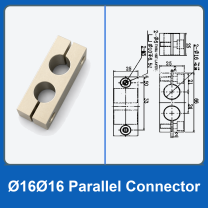 Robot Gripper Fixture Mounting Rods, Sliding Brackets & Rotary Connectors