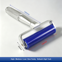 4 in (100 mm) All-Aluminum Handle for silicone tacky roller and dust-removal system