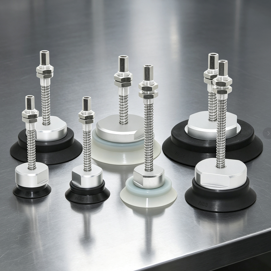 ZPT-H Heavy-Duty Spring-Loaded Vacuum Cup Assemblies, 32–125 mm