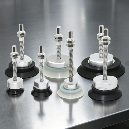 ZPT-H Heavy-Duty Spring-Loaded Vacuum Cup Assemblies, 32–125 mm