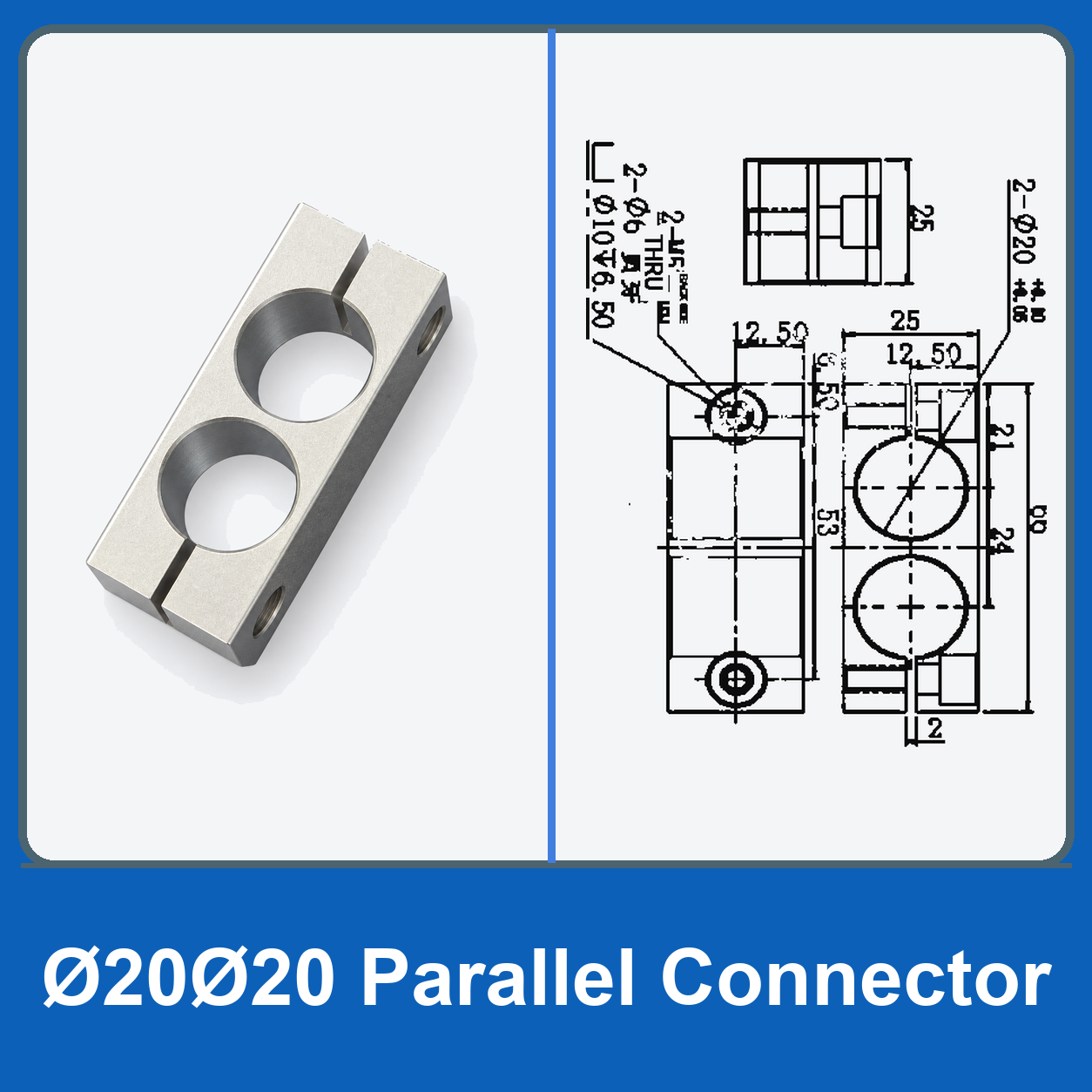 Robot Gripper Fixture Mounting Rods, Sliding Brackets & Rotary Connectors