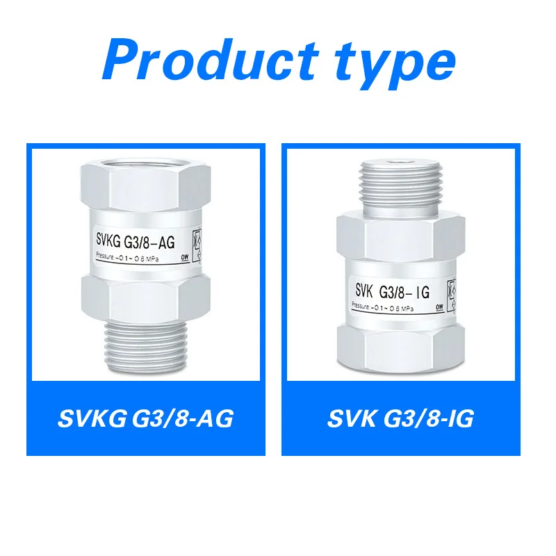 Vacuum logic valve SVKG safety valve check valve SVK-G1/8xG1/4/G3/8xG1/2-IG-AG suction cup-BOLTTE