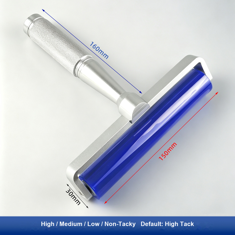 6 in (150 mm) All-Aluminum Handle for silicone tacky roller and dust-removal system