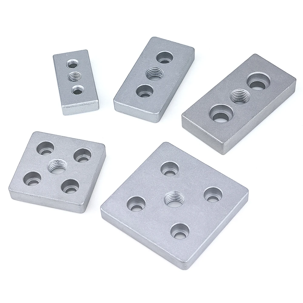 4PCS Aluminum Alloy End Connection Plate 3060 4080 4590 6060 8080 Caster Adjustable Levelling Feet Support aluminium profile