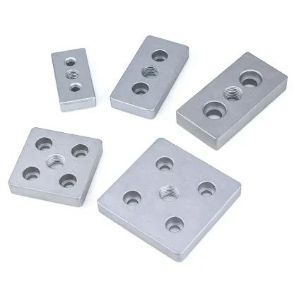 4PCS Aluminum Alloy End Connection Plate 3060 4080 4590 6060 8080 Caster Adjustable Levelling Feet Support aluminium profile