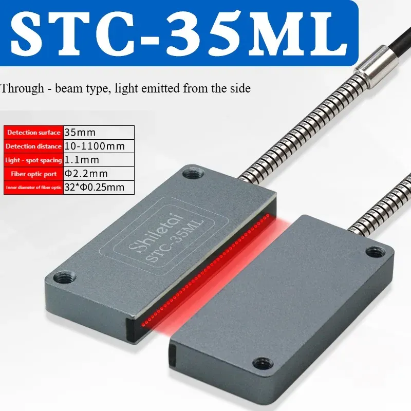 STC-10MLD Rectangular Matrix Fiber Sensor Amplifier Area Detection Diffuse Reflection Grating Counting Photoelectric Sensor-BOLTTE