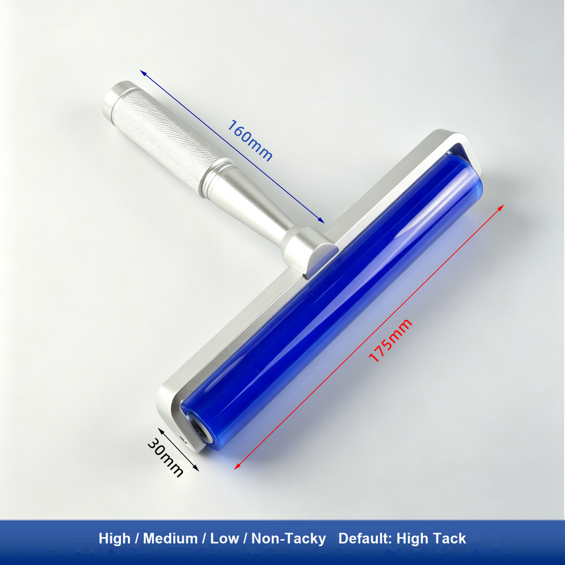 7 in (175 mm) All-Aluminum Handle for silicone tacky roller and dust-removal system