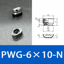 PFG/PWG Oval Vacuum Suction Cups & Mounting Fittings, Silicone/NBR